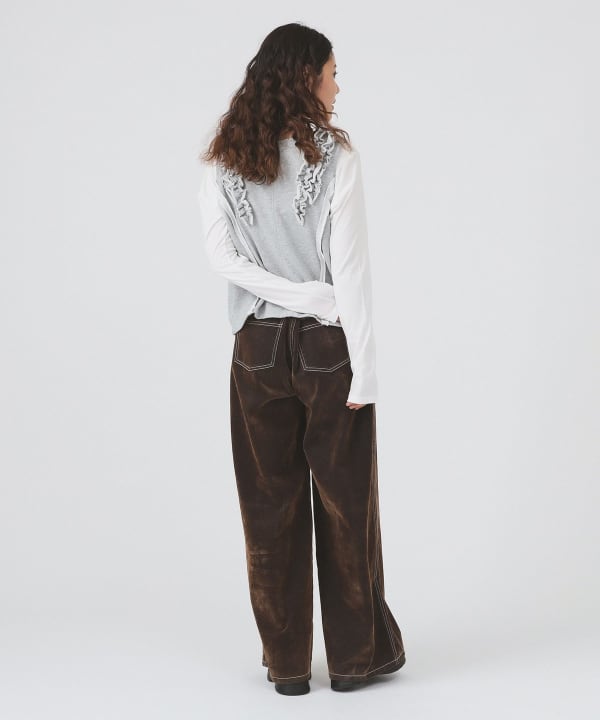 Ray BEAMS（レイ ビームス）フリルブレード ウラケ ベスト（トップス