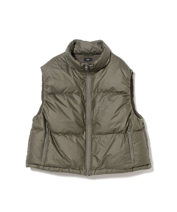 BEAMS Wide Fit Fade Down Vest (Blouson Down Vest) Available Online