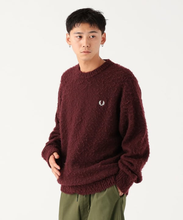 FRED PERRY MADE FOR BEAMS ニットセーター L ベージュ FRED PERRY