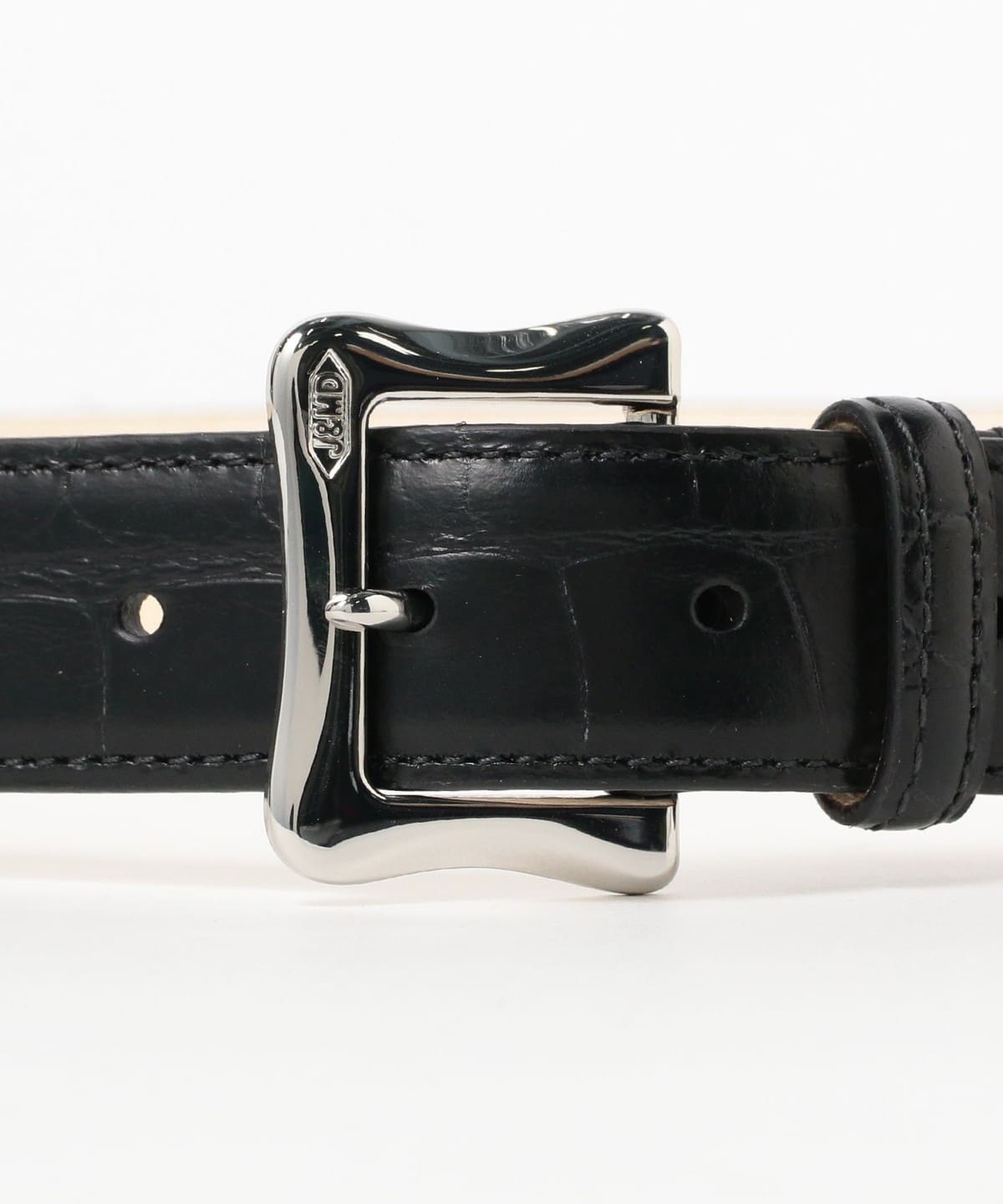 BEAMS F（ビームスF）【別注】J&M DAVIDSON / MOCK CROC 30ミリ レザー