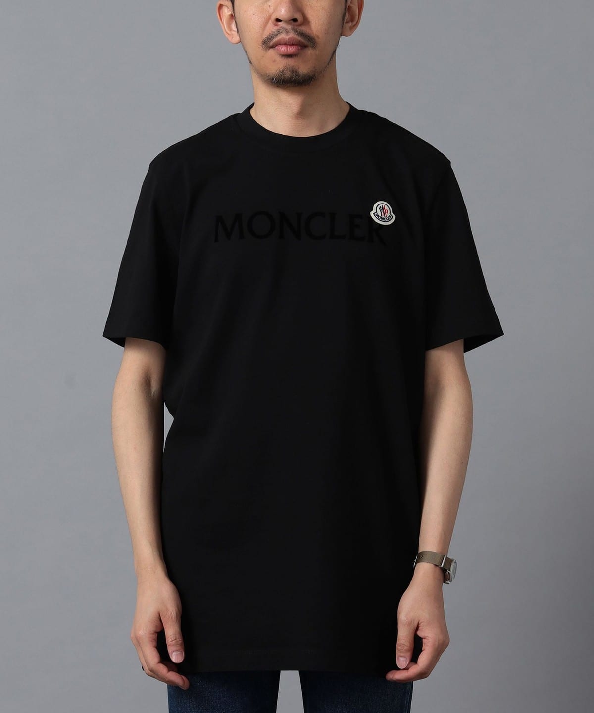 BEAMS F（ビームスF）MONCLER / ロゴ クルーネック Tシャツ（Tシャツ