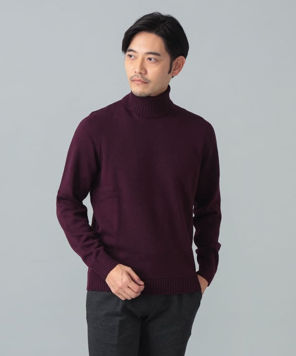 BEAMS F（ビームスF）DRUMOHR / 8ゲージ タートルネックニット