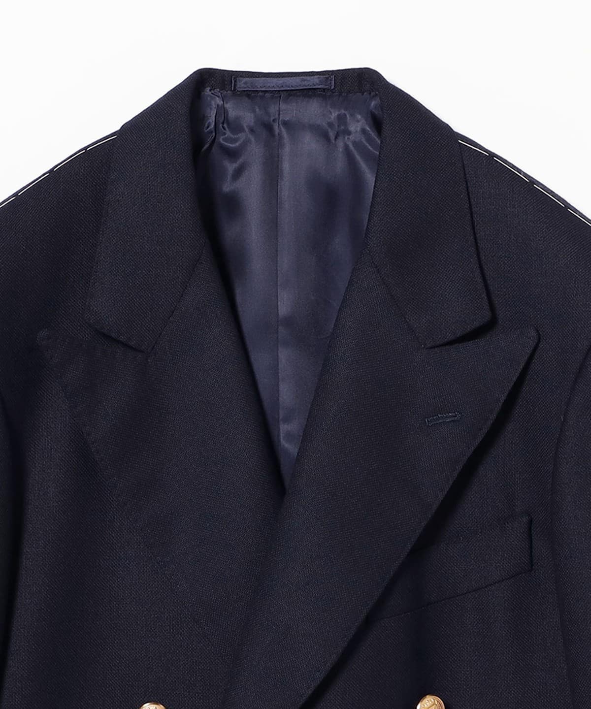 BEAMS F（ビームスF）HANDMADE FOX BROTHERS ウール ネイビー ダブル