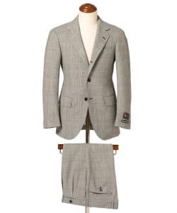 BEAMS F（ビームスF）Savile Clifford ウール グレンプレイド スーツ