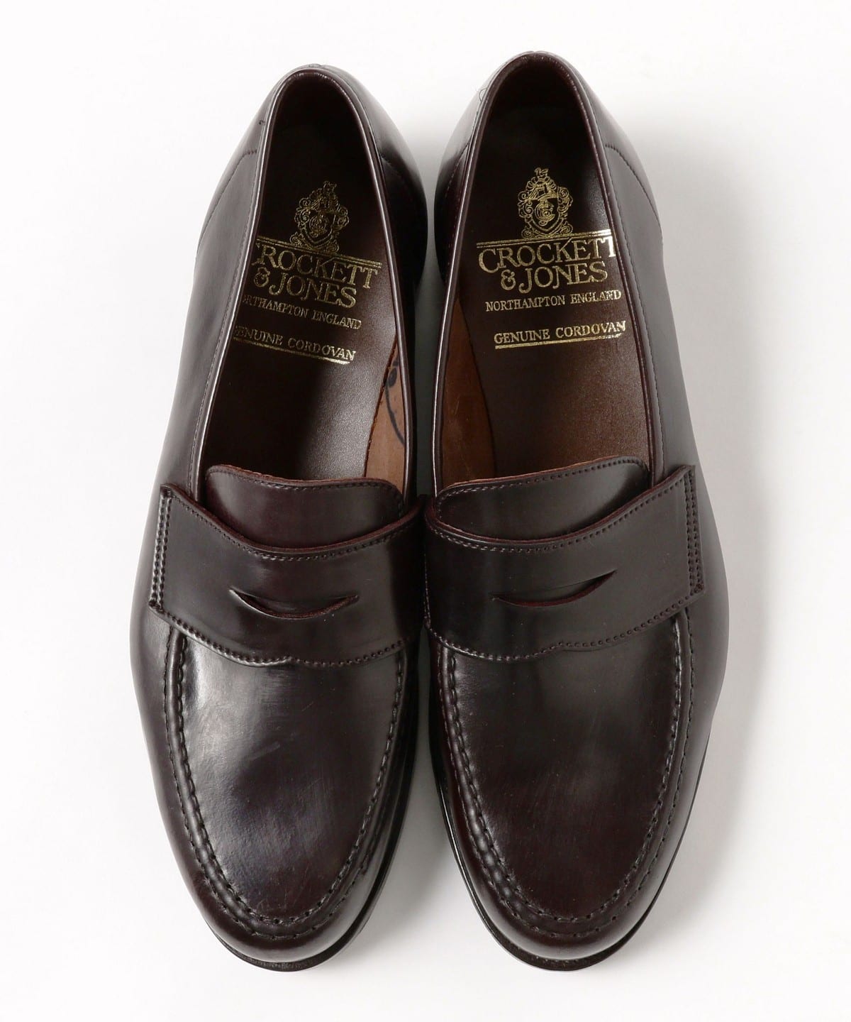 BEAMS F（ビームスF）CROCKETT&JONES / HARVARD2 コードバン コイン