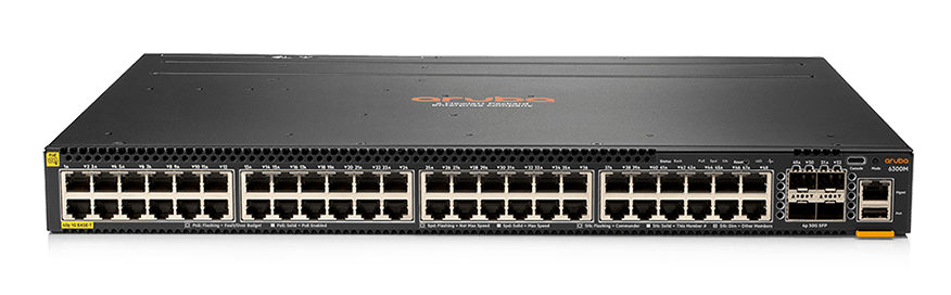 Aruba 6300M 48-port 1GbE Class 4 PoE and 4-port SFP56 Switch (JL661A)