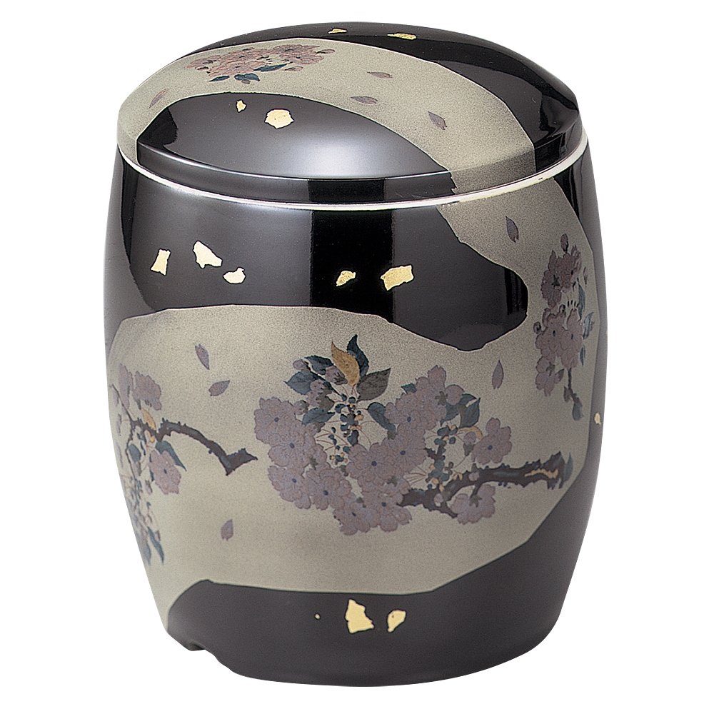 骨壷（骨壺） 九谷焼 夜桜 | 仏壇・仏具 滝田商店