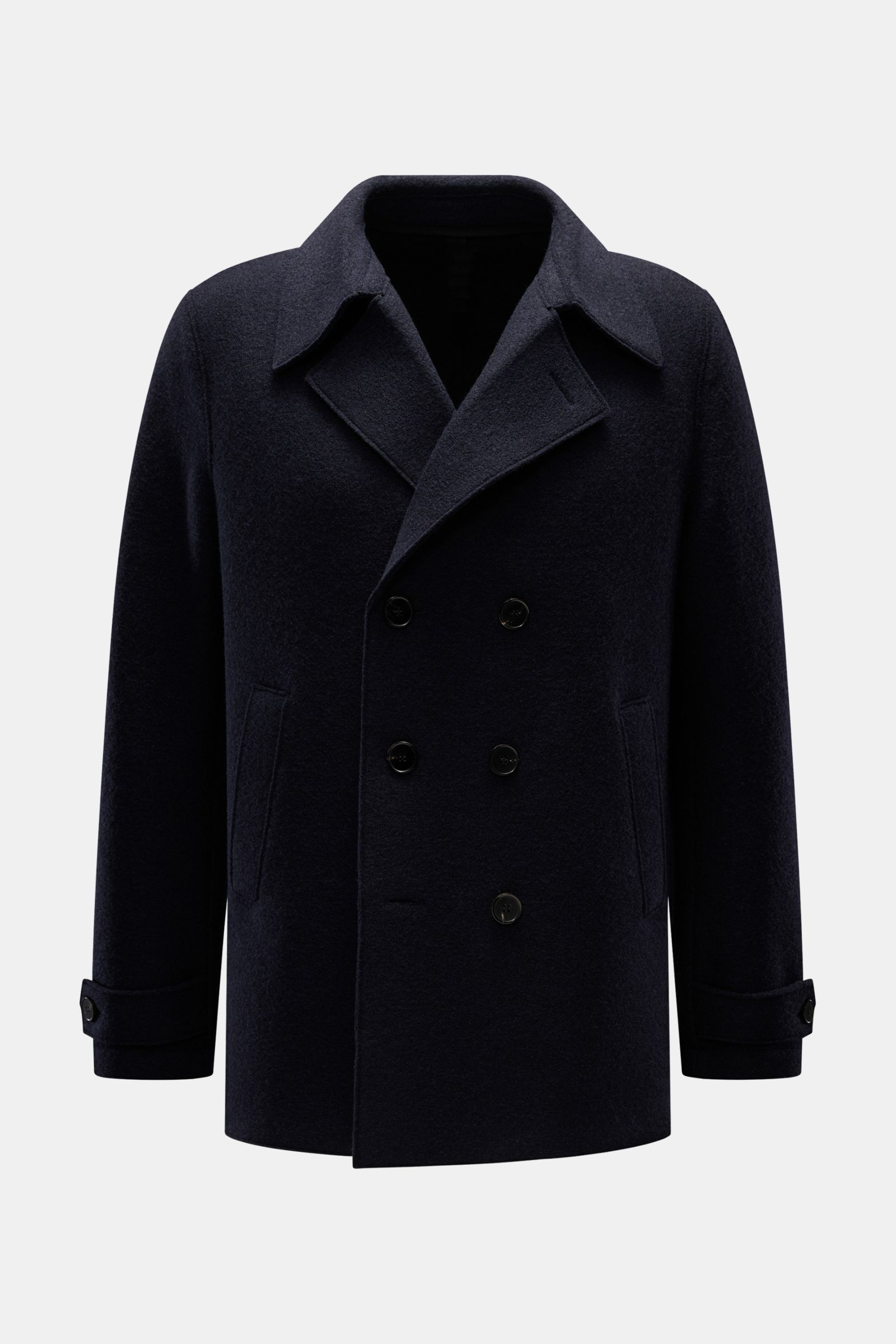 HARRIS WHARF LONDON pea coat navy | BRAUN Hamburg