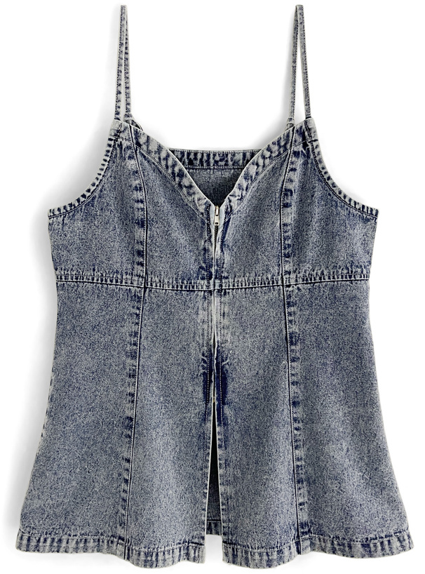 GANNI 】デニムフリルキャミソール GANNI 】デニムフリルキャミソール