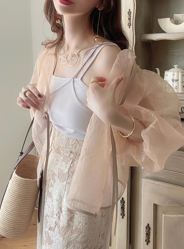 パッド付きアシンメトリーキャミソール[dk1013] | レディース