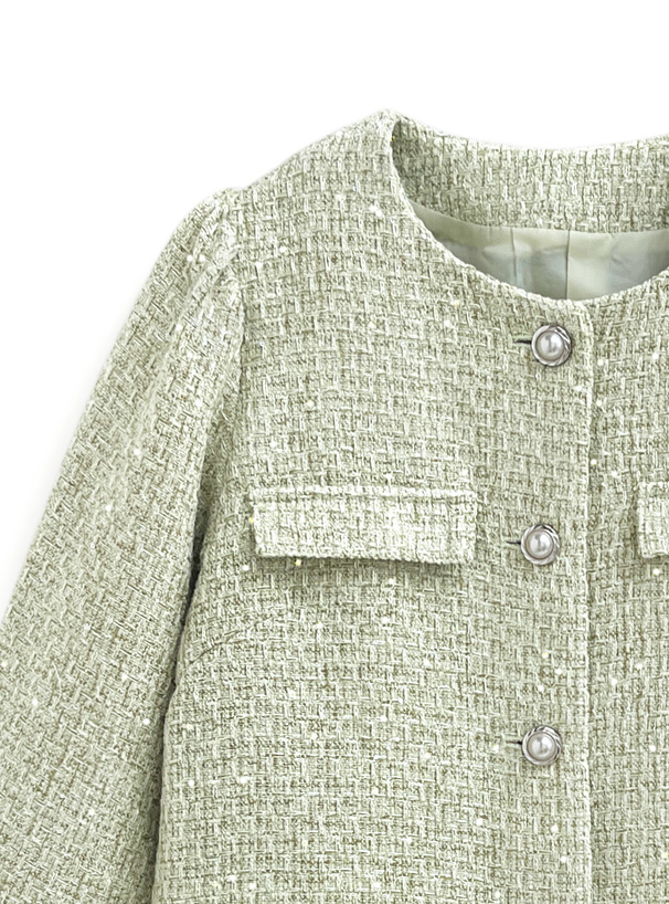 スパンコールツイードジャケット[dk1318] | レディースファッション