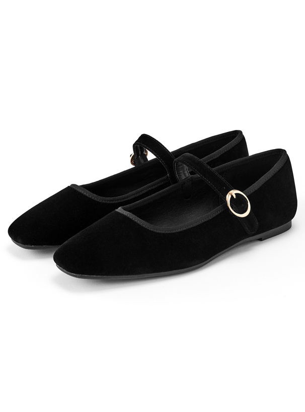 スクエアトゥスエードバレエシューズ[fa056] | レディースファッション