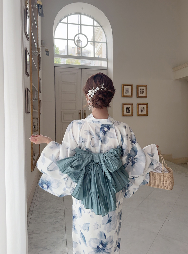 3点セット2Way水彩花柄浴衣セット[fy027] | レディースファッション