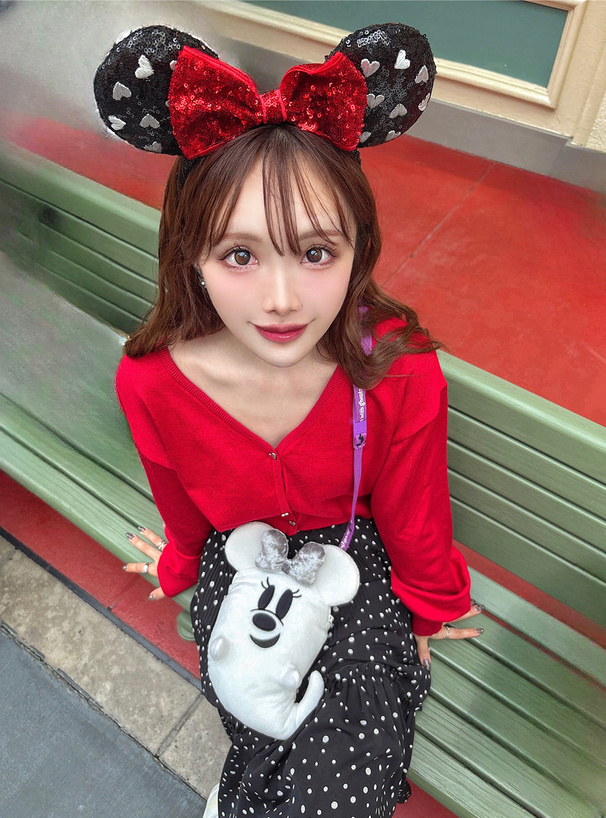 クロップド丈ハートボタンニットカーディガン[k9325z] | レディース