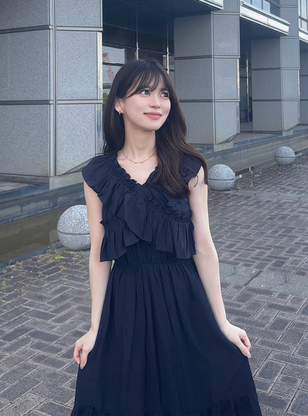 フリルノースリーブワンピース[pp238] | レディースファッション通販の