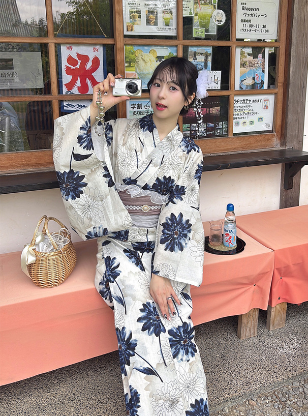 ダリア柄浴衣セット[tu1496] ダリア柄浴衣セット[tu1496] | レディース