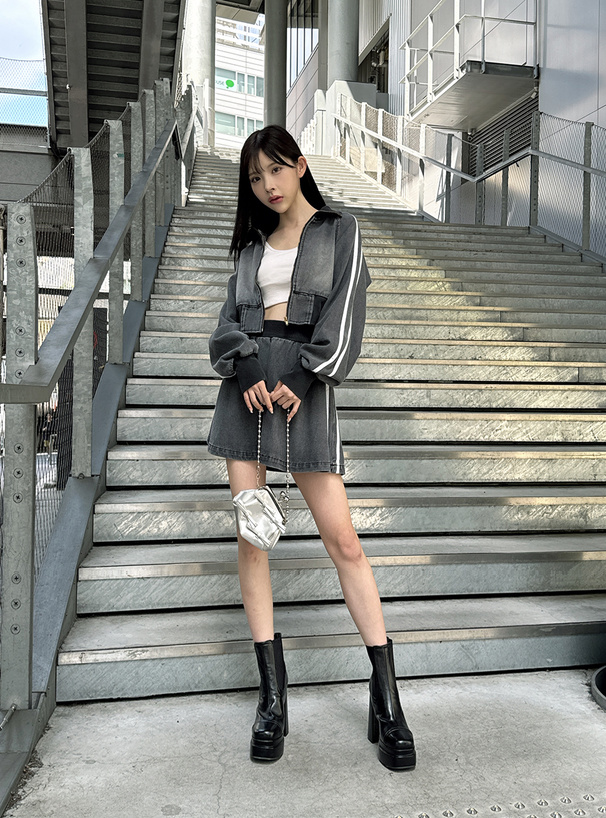 バルキーサイドゴアレザーブーツ[zr1222] | レディースファッション