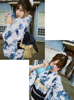 水彩花柄浴衣セット[gi1519] | レディースファッション通販のグレイル