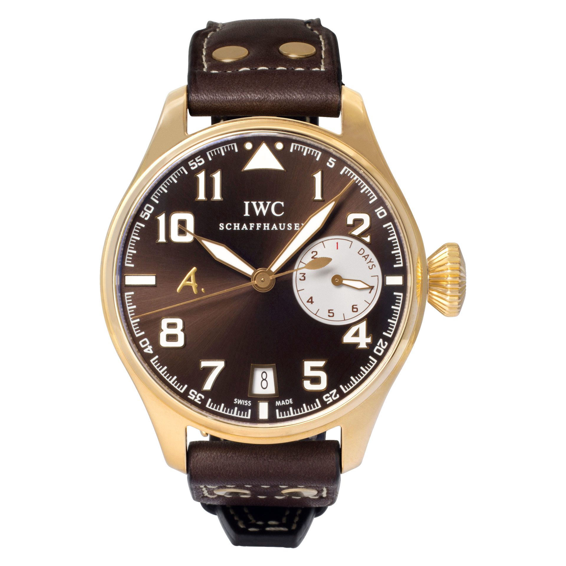 Used IWC Big Pilot Saint Exupery 3458775 18k Chocolate dial
