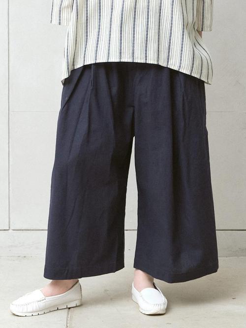 ガウチョパンツ 綿麻オックス | パンツクロップド | 【公式】D*g*y