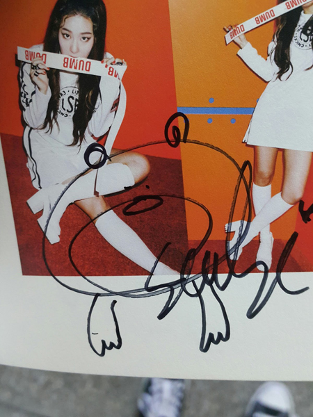 激レア品 Red Velvet スルギ 直筆サイン レア Red Velvet スルギ 直筆