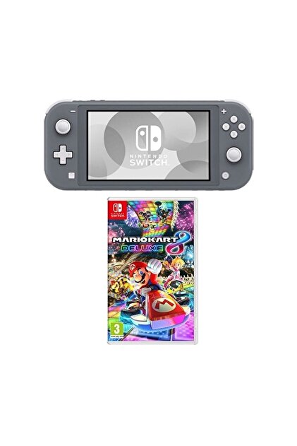 Nintendo Switch Lite Konsol Gri + Mario Kart 8 Deluxe Nintendo