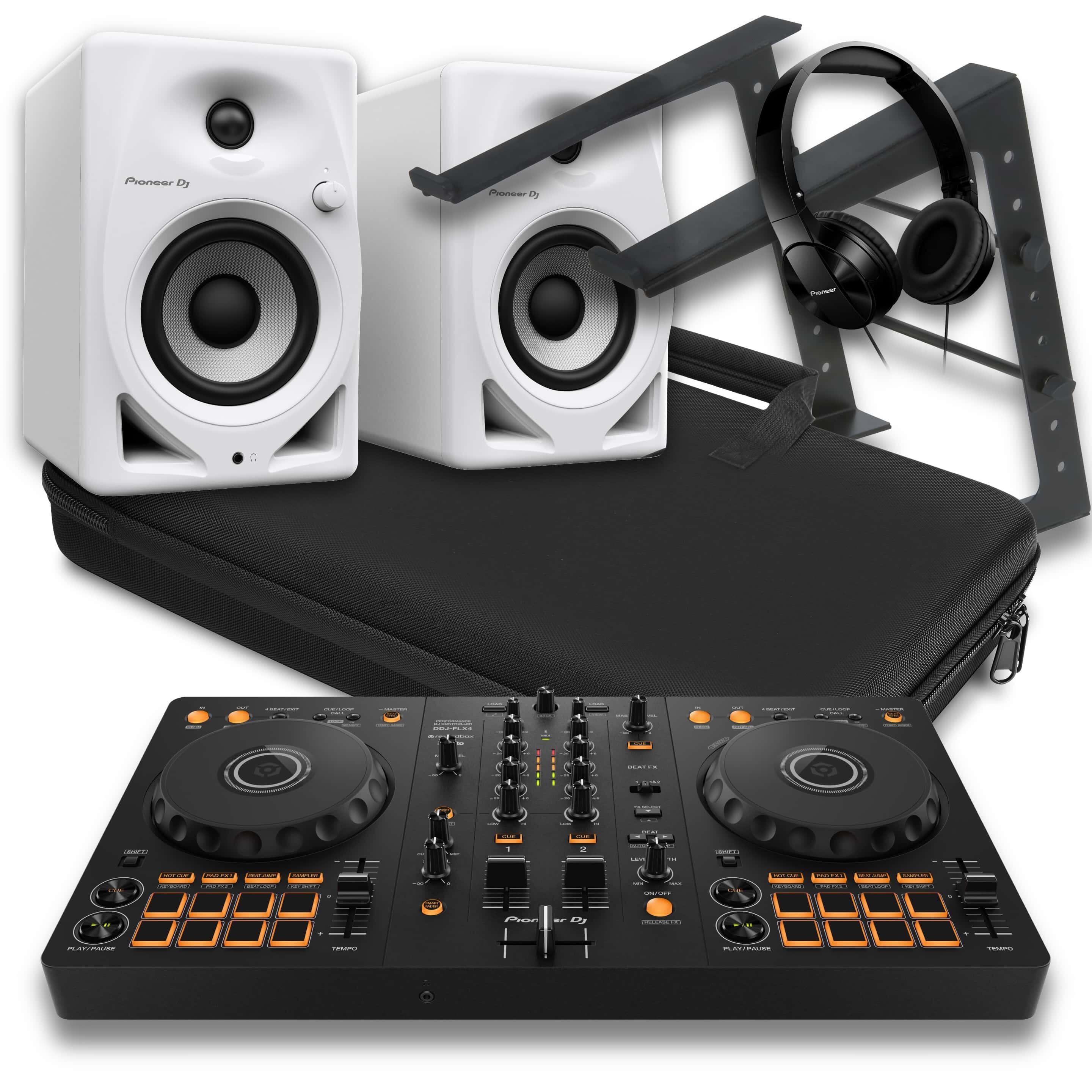 Pioneer DJ DDJ-FLX4 & HDJ-CUE1 Bundle