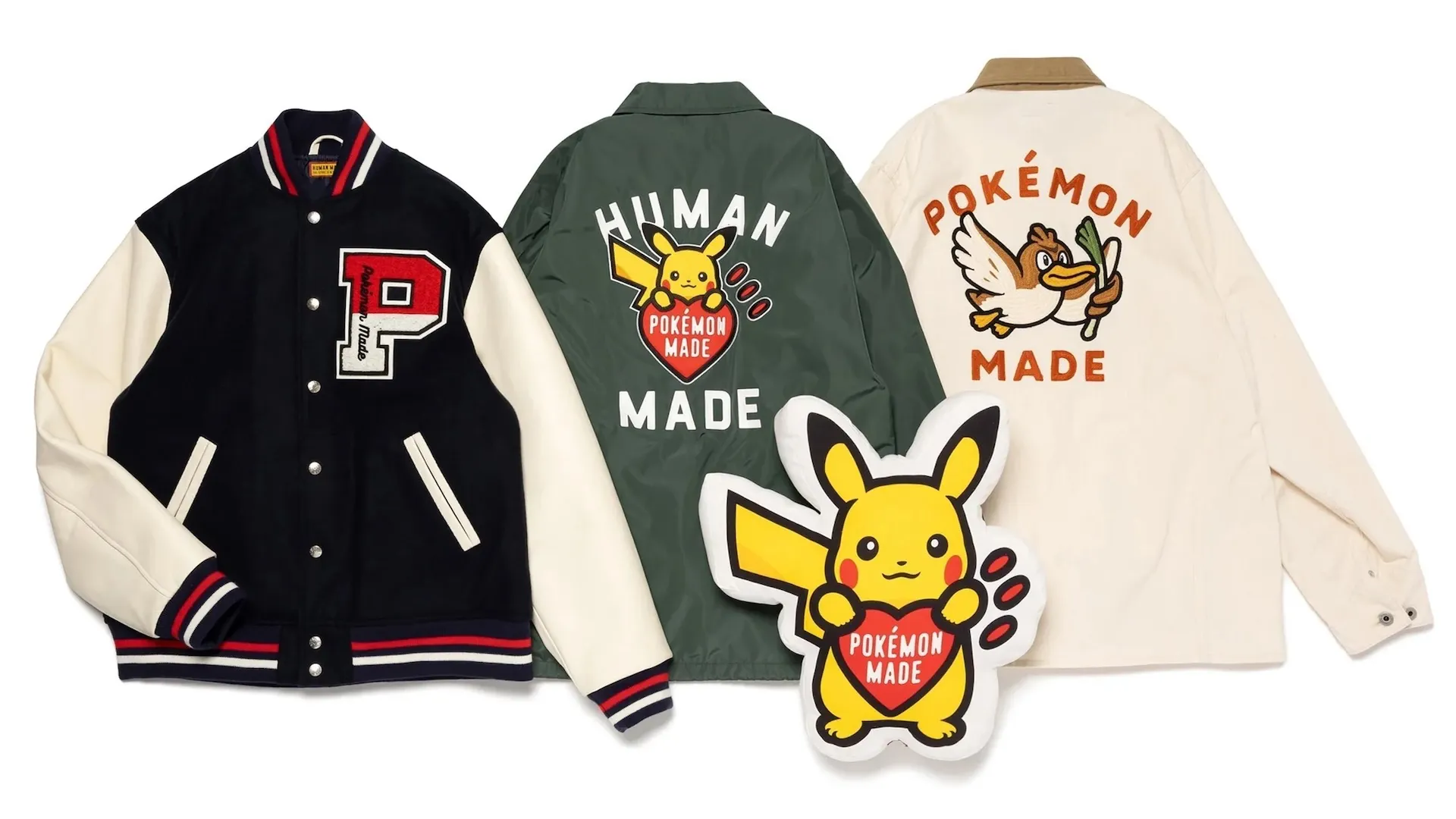 New Pokémon x HUMAN MADE collab includes a Farfetch'd jacket with