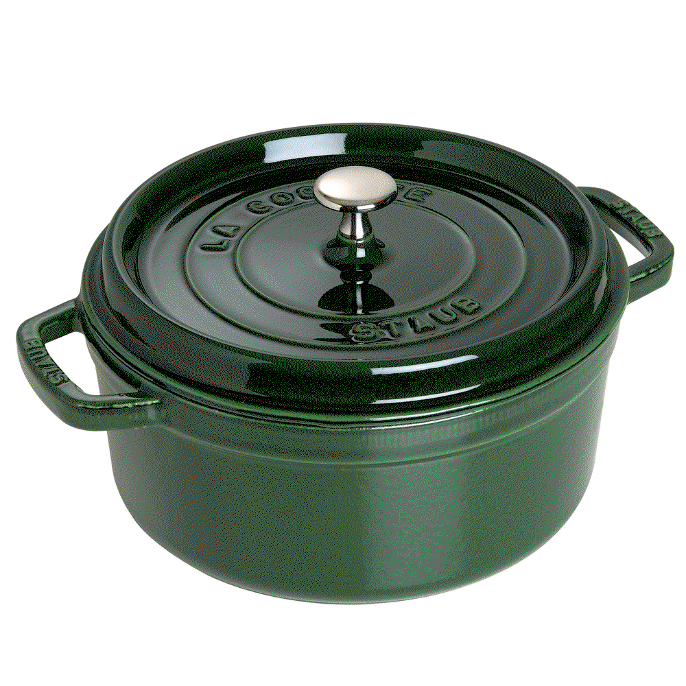 Round Cocotte/Dutch Oven 2.75qt - Basil Green | Staub | Everything
