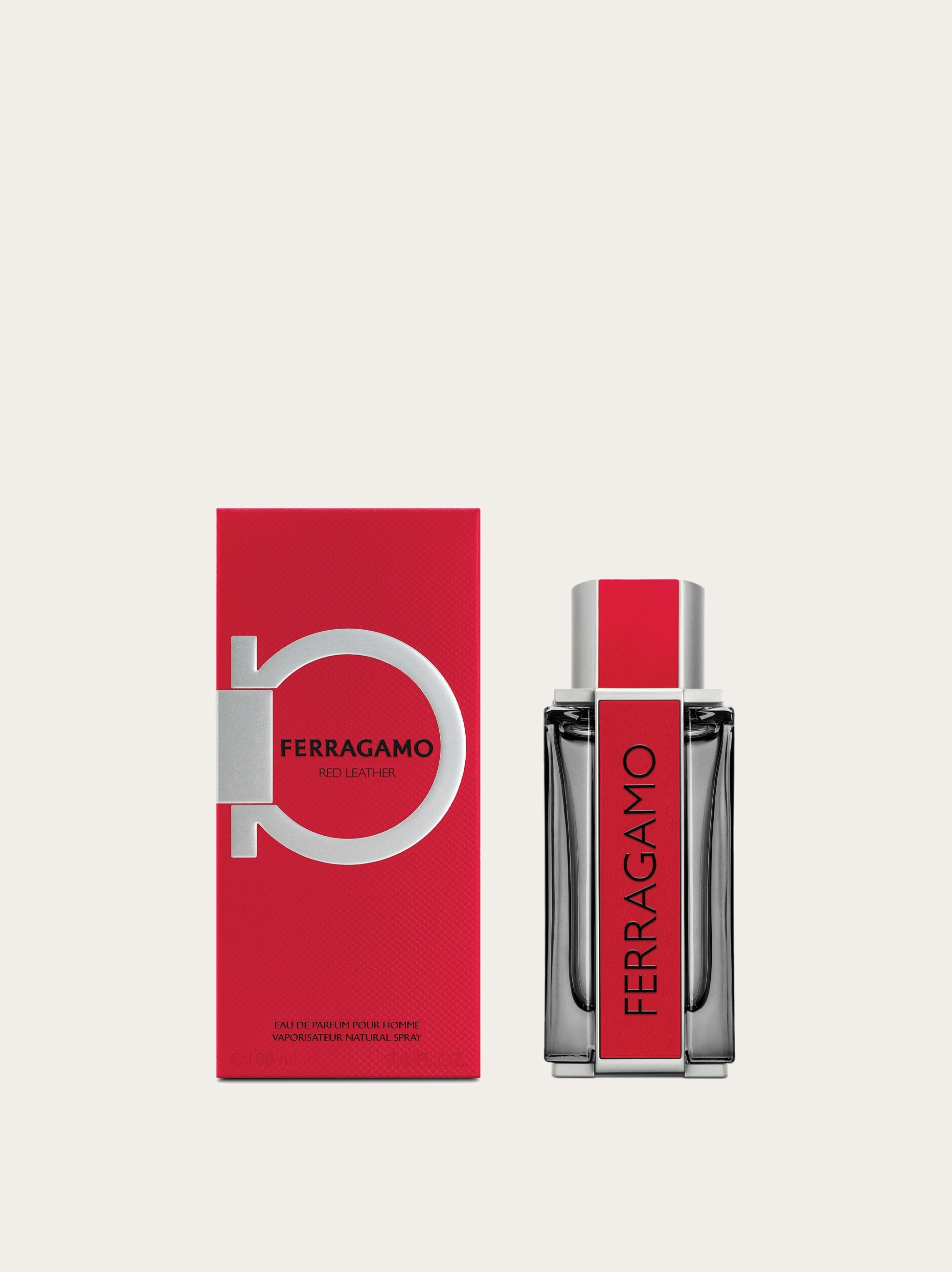 Ferragamo Red Leather- EDP 3.4 fl.Oz - Men | Ferragamo