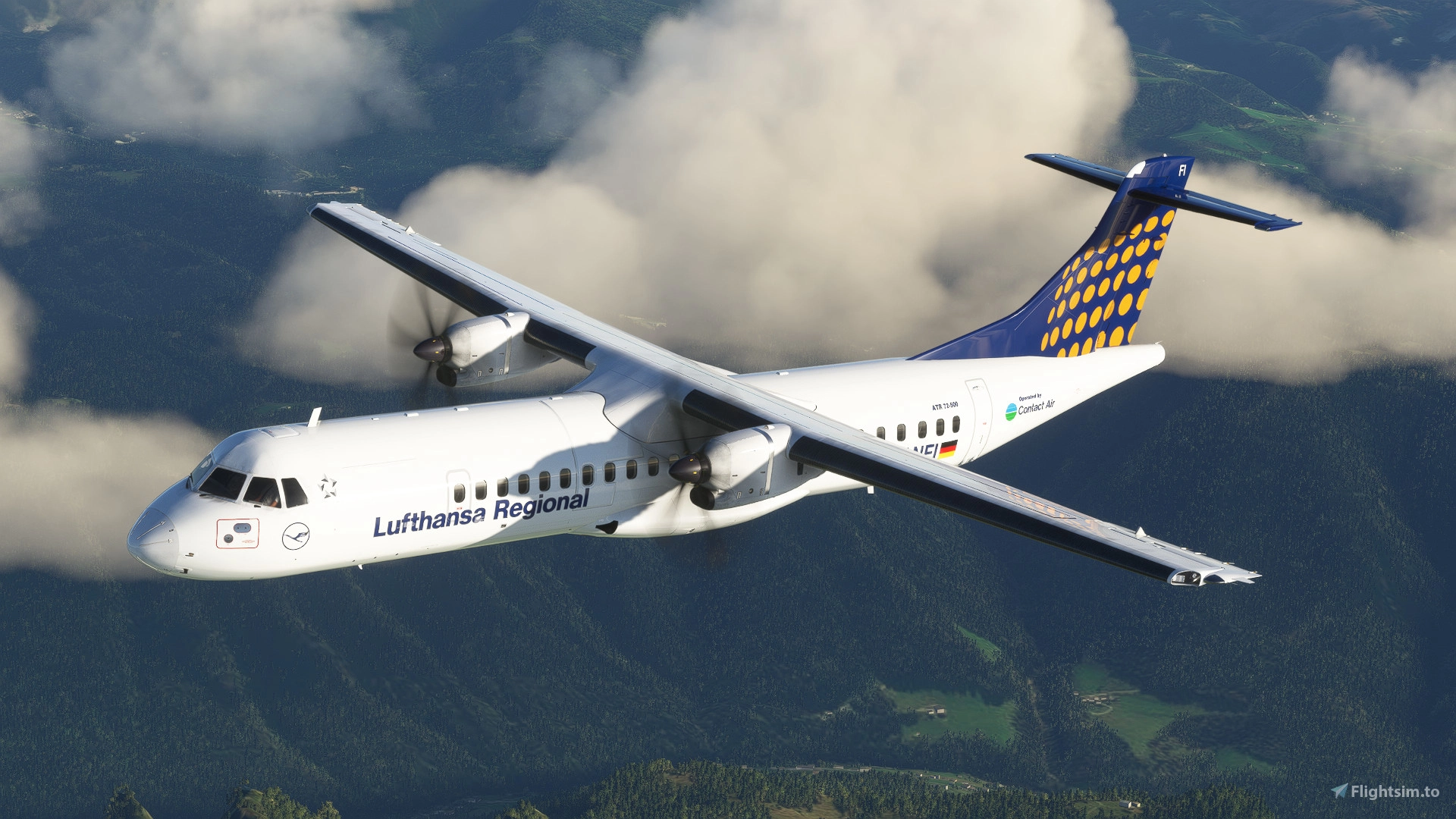 Lufthansa Regional [D-ANFI] Asobo ATR72 8K für Microsoft Flight