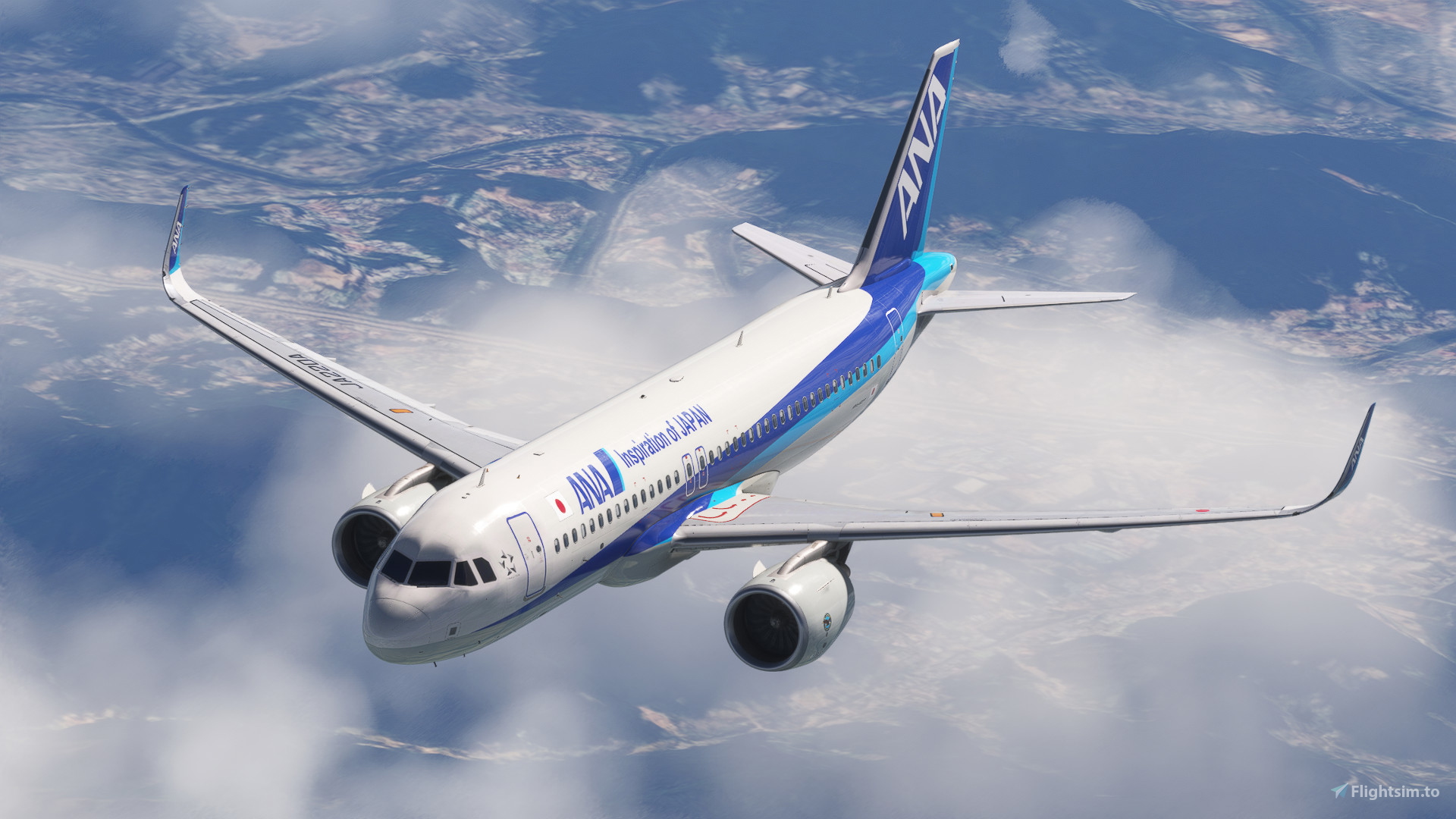 ANA A320neo 全日空 エアバス JA220A ph 1:400 ANA A320neo 全日空