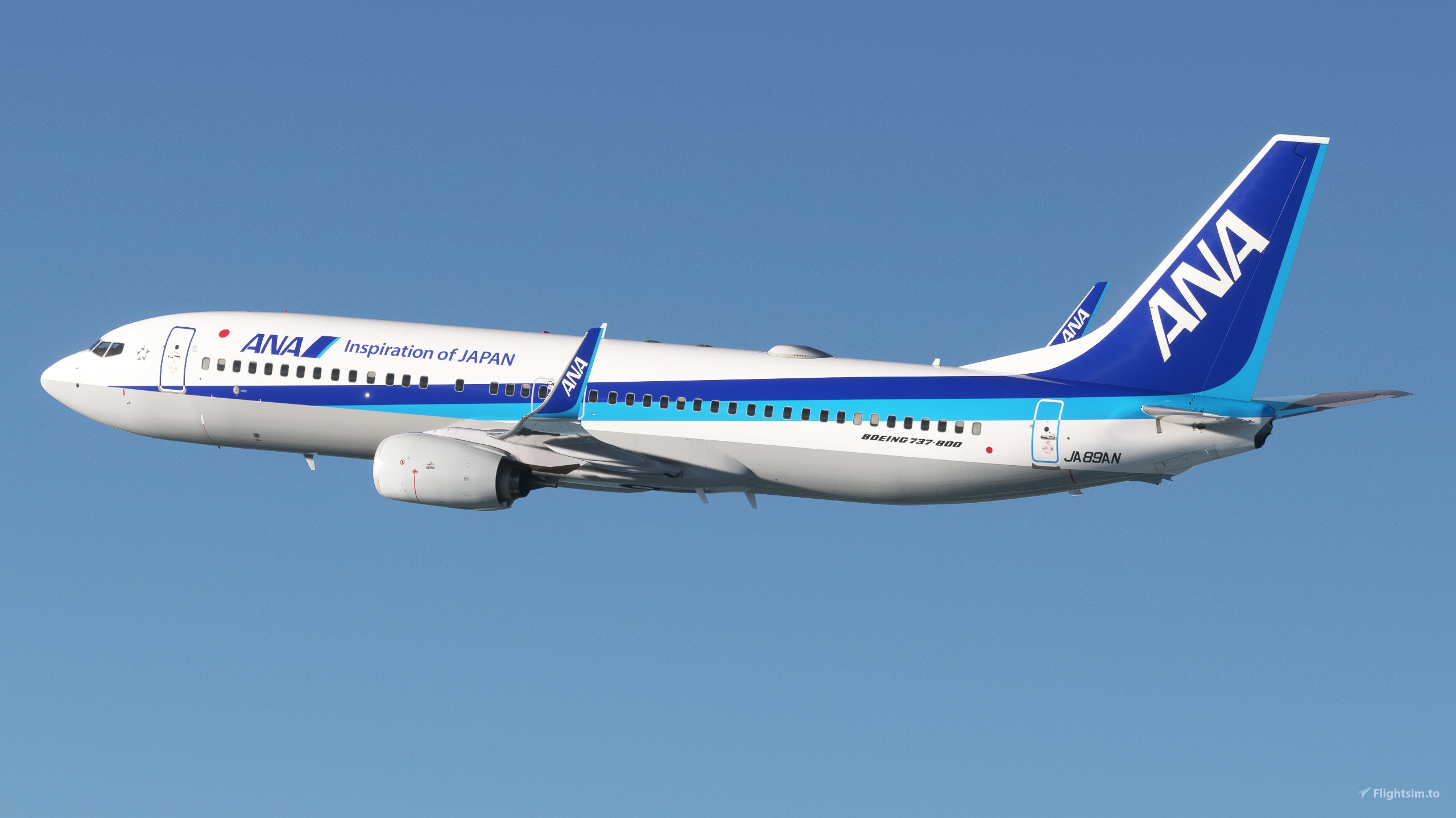 ANA Wings [JA89AN] w/Cabin PMDG B737-800 のために Microsoft Flight