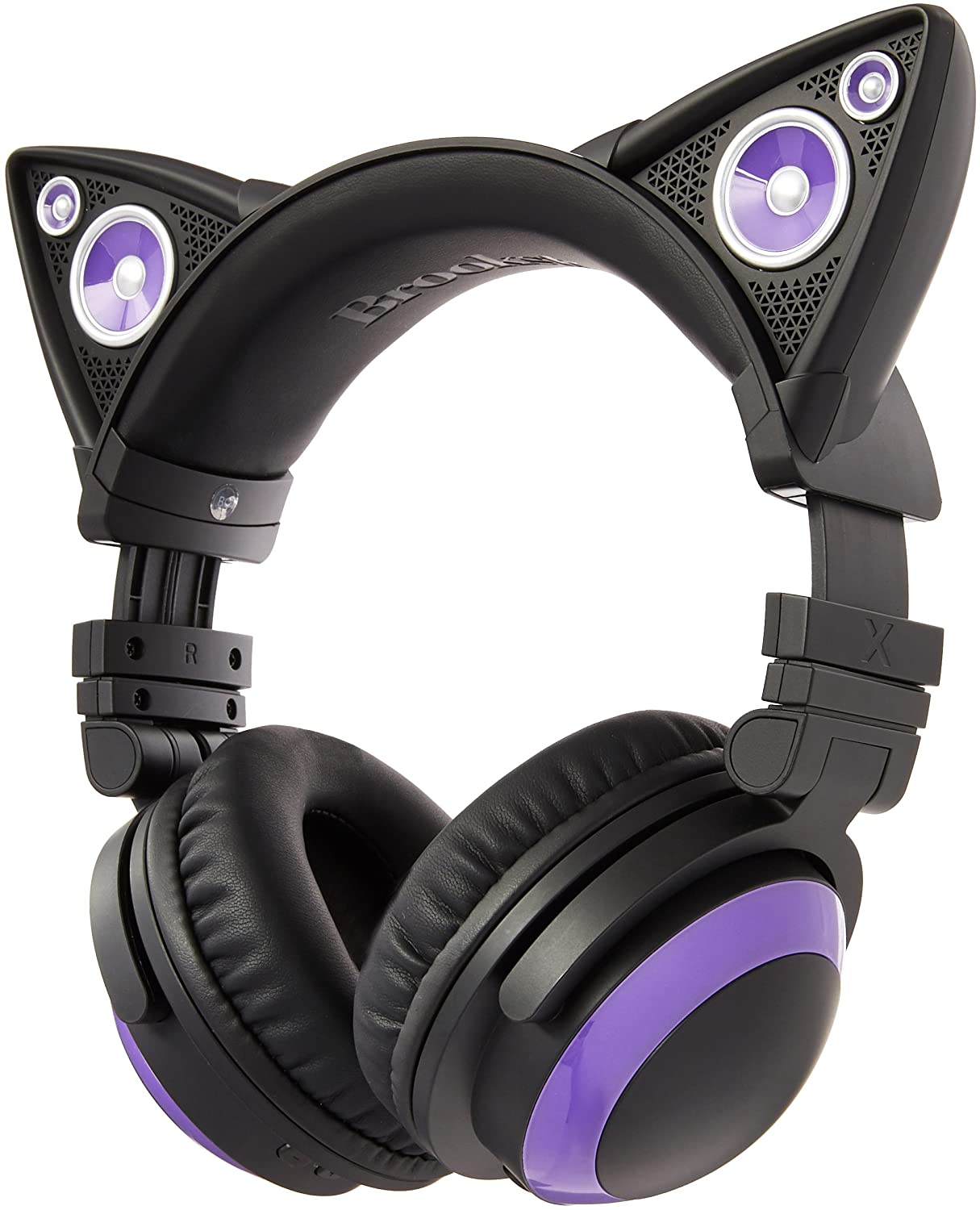 Brookstone Cat Ear Headphones Purple
