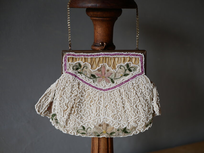 ビーズバッグ フランスアンティーク サック フランス アンティークの