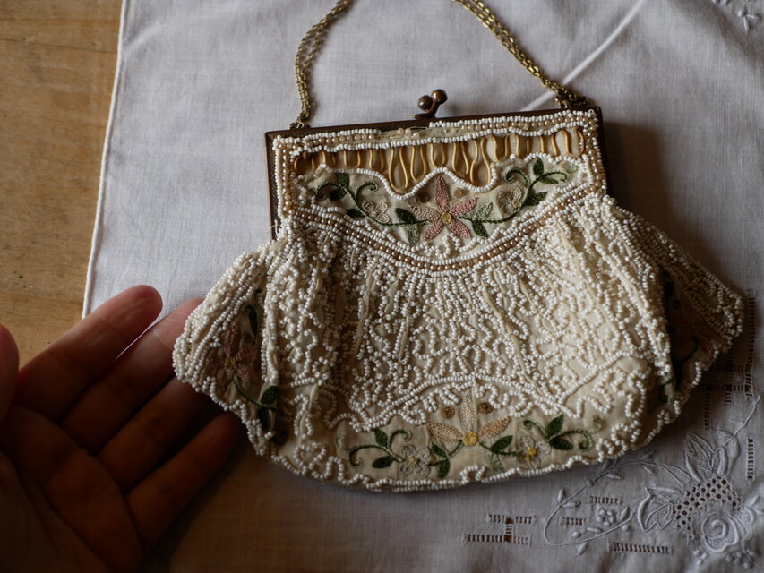 ビーズバッグ フランスアンティーク サック フランス アンティークの