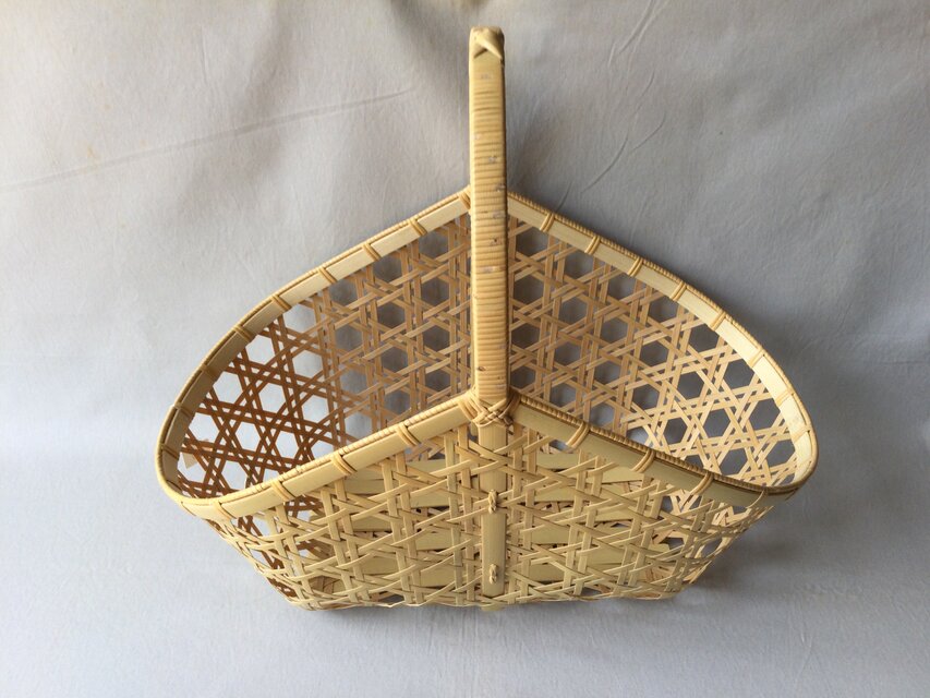 二重六つ目編みバスケット(大) | iichi 日々の暮らしを心地よくする