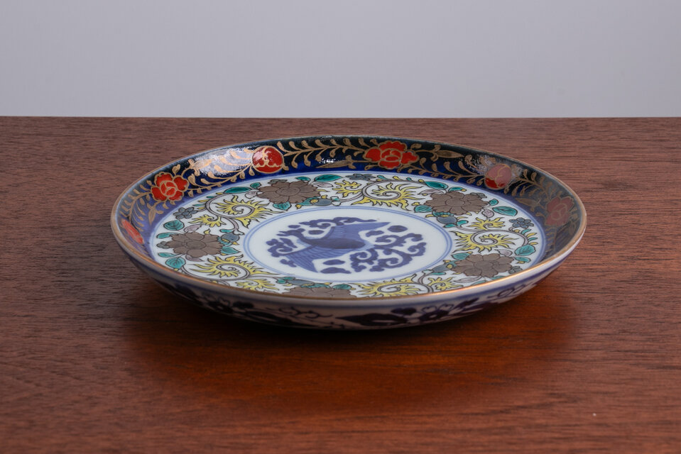 古伊万里 金襴手 牡丹鳳凰文 六寸皿 明治時代 E678 | iichi 日々の