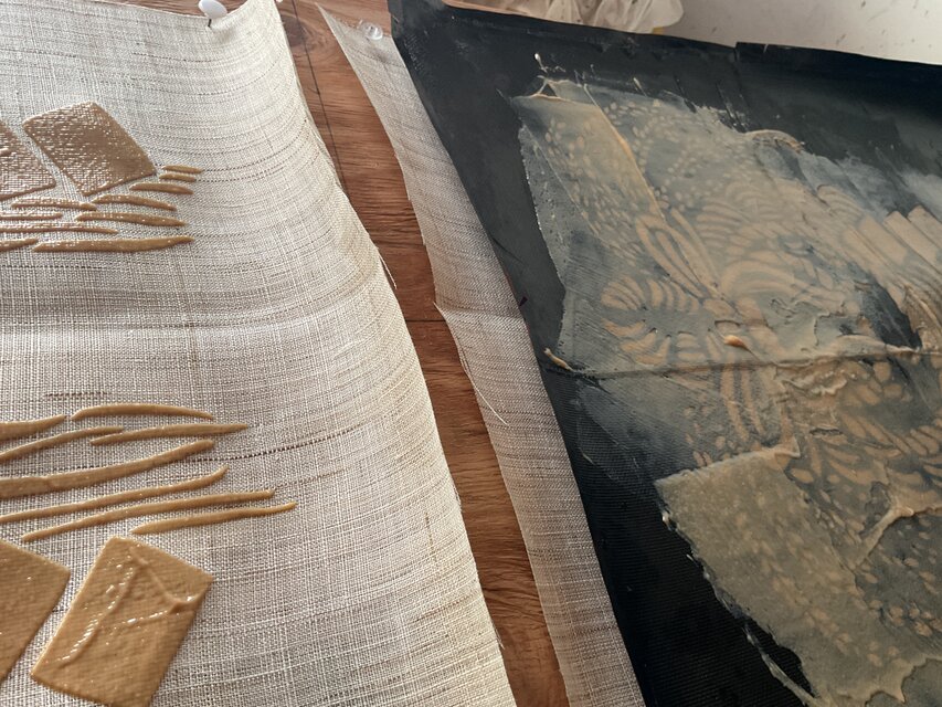 藍染 正月飾り しめ縄 小サイズ | iichi 日々の暮らしを心地よくする