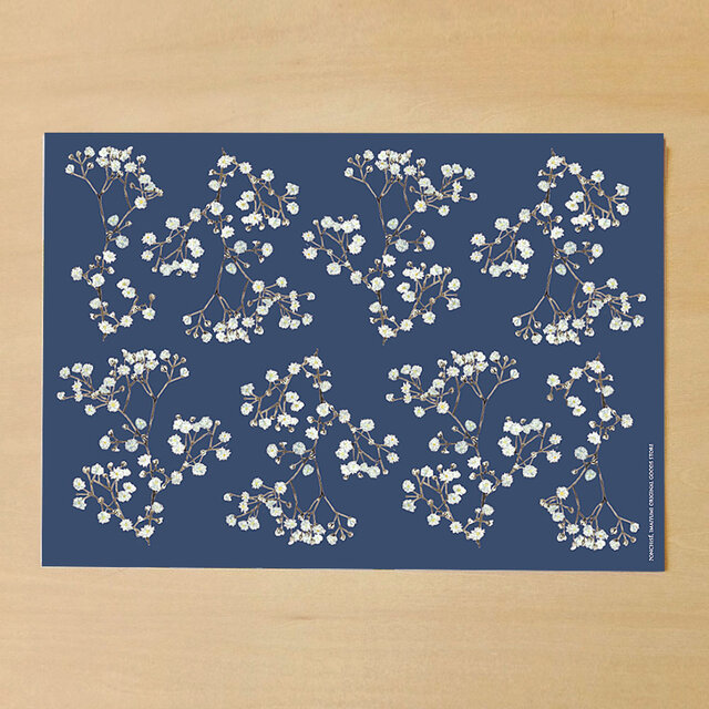 かすみ草のデザインペーパー | iichi 日々の暮らしを心地よくする