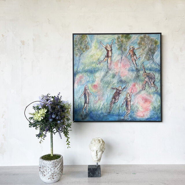 オリジナル絵画 油彩 タイトル Something Happiness_7 | iichi 日々の