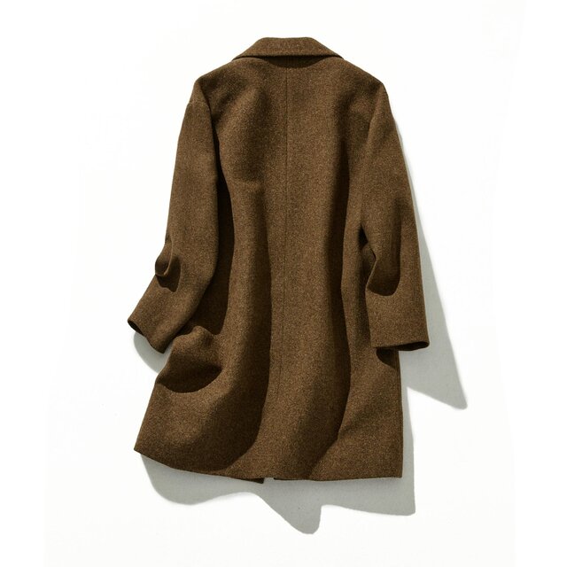☆新色☆大人が着たいお洒落なウールコート イタリア製ウール混生地