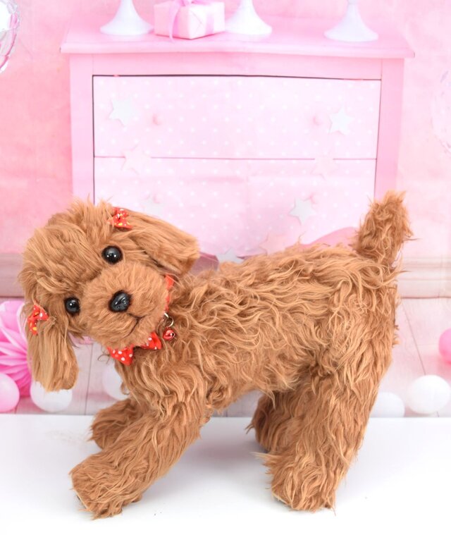 Woderful Alice トイプードル レッド No.1 犬 ぬいぐるみ リアルサイズ