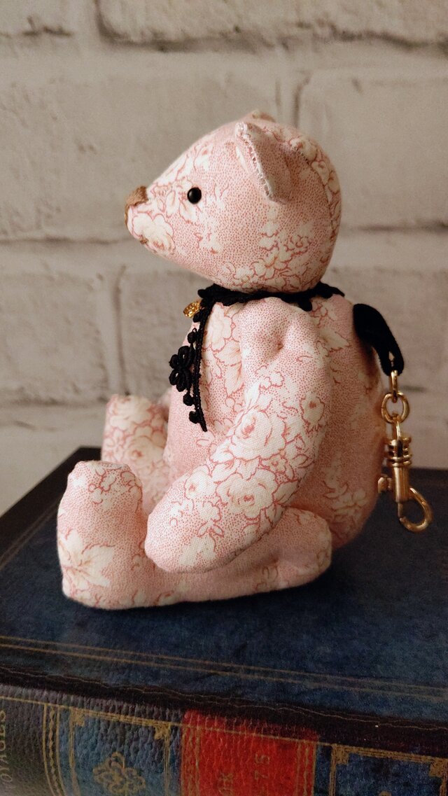 世界でただひとつのミニテディベア＊～ピンク～ ＊ カビラ付 | iichi