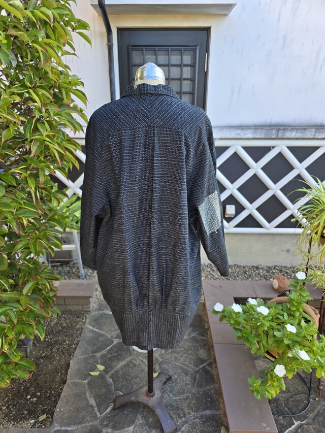 着物リメイク 古布手作り 書生絣、襤褸 コート | iichi 日々の暮らしを