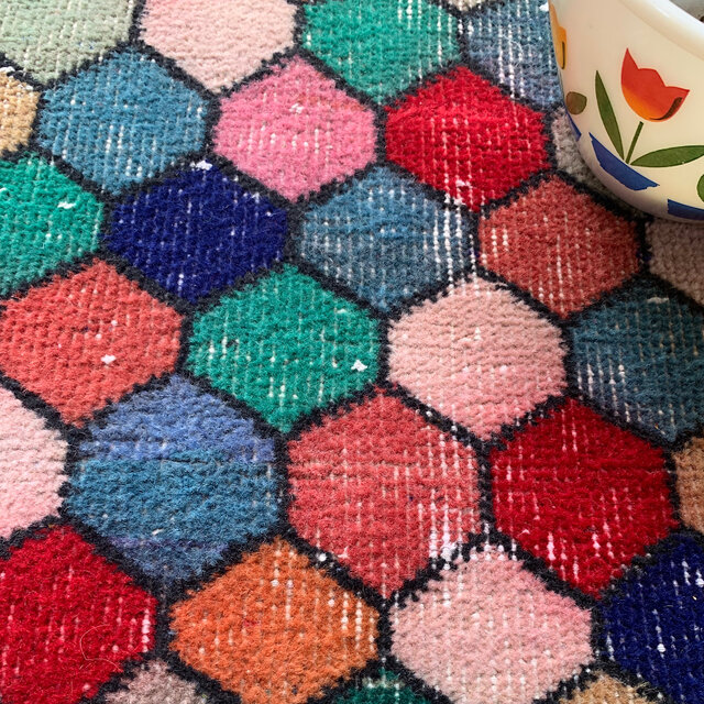 カラフル モロッカンタイル 超レア167×88 均等柄 トルコヴィンテージ