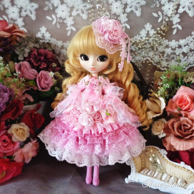 ロリータロマンス ラブリーピンクの妖精 薔薇の花びら舞うプリンセス