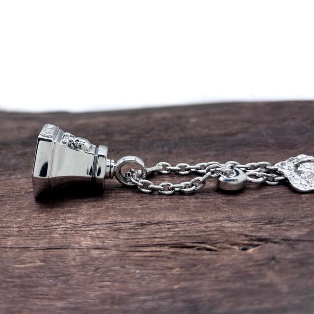 スカル ガーディアンベル/シルバー925/シルバーアクセサリー/バイク