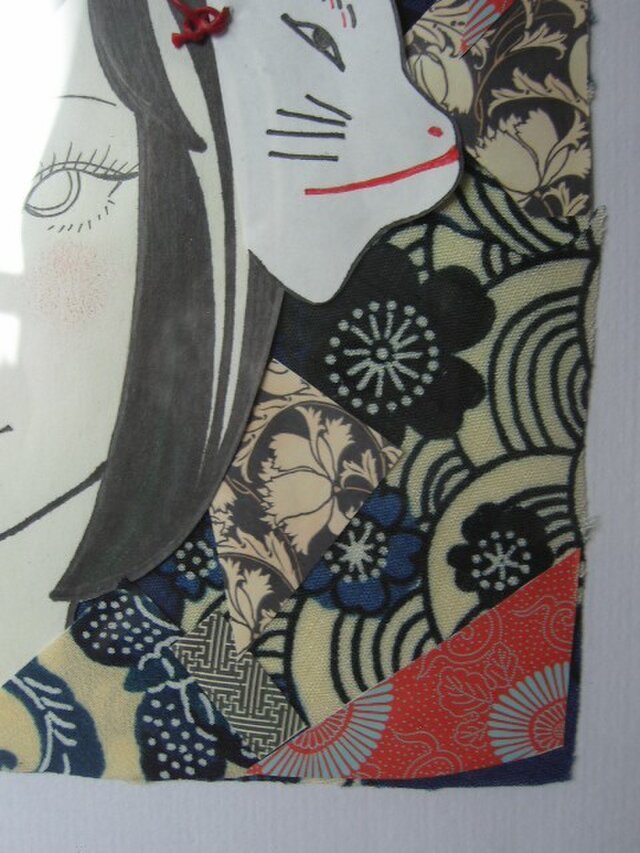 コラージュ壁掛 『夏祭』 | iichi 日々の暮らしを心地よくする