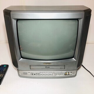 AIWA(アイワ)☆テレビデオ☆ビデオ一体型ブラウン管テレビ☆14インチ